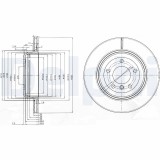DELPHI BG3872 Disc frana