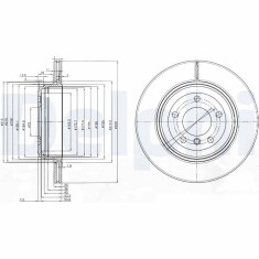 DELPHI BG3872 Disc frana