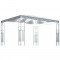 Pavilion cu sir de lumini LED, crem, 400x300 cm GartenMobel Dekor