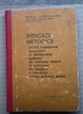 manual militar Indicatii metodice privind instructia tactica 1972 foto