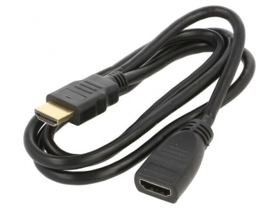 Cablu HDMI 1.4 1m Negru foto