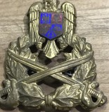 (N) [Armata Rom&acirc;nă] Cuc Caschetă Ofițer Infanterie / Trupe de Uscat, Metal