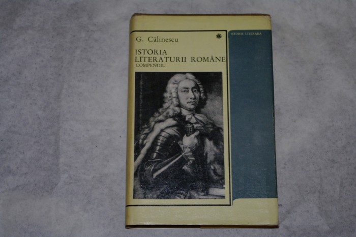 Istoria literaturii romane compendiu - G. Calinescu - 1968