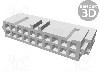 Conector IDC, 20 pini, pas pini 2.54mm, TE Connectivity - 2-215911-0