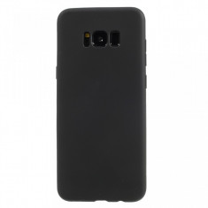 Husa silicon slim mat Samsung S8+ negru foto