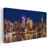Tablou cladiri moderne New York noaptea 2088 Tablou canvas pe panza CU RAMA 70x140 cm