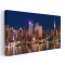 Tablou cladiri moderne New York noaptea 2088 Tablou canvas pe panza CU RAMA 70x140 cm