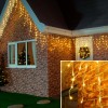 Instalatie de craciun premium flippy&Acirc;&reg; tip franjuri cu flash 8 m 252 led-uri alb cald 2096ww interconectabila