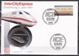 Germania 1991- Trenul &bdquo;Intercity-Express&rdquo;, FDC NUMIS