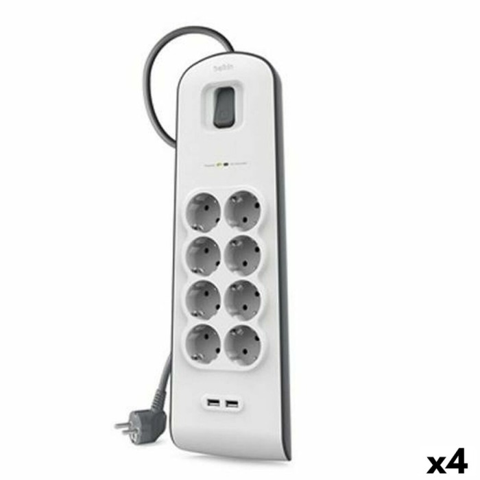 Placă de circuit Prize 8 Puncte de Conectare cu &Icirc;ntrerupător Belkin