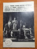 Program teatrul national 1974-1975-amza pelea,florin piersic,dem radulescu