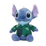 Jucarie din plus Stitch Hawaii cu camasa verde, Lilo si Stitch, Play By Play, 28 cm