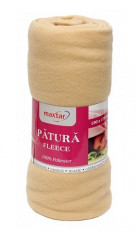 Patura fleece bej A21017 foto