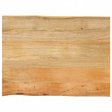VidaXL Blat masă cu margini, 70x60x3,8 cm, lemn masiv mango