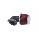 Filtru aer sport -&Oslash;28/35mm/cot 90 grade, albastru