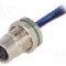 Conector M8, 5 pini, clasa etanseitate IP67, BULGIN - PXMBNI08RPF05BFL001