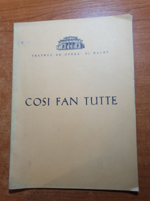 teatrul de opereta si balet 1965 - cosi fan tutte foto