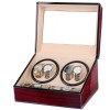 Cutie intors ceasuri iUni, Watch Winder 4 + 6 spatii depozitare, Mahon-Crem