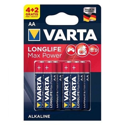 BATERIE ALCALINA LR06 MAX POWER VARTA BL 6BUC - VAR-4706-6 foto