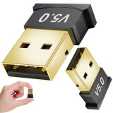 Adaptor USB, bluetooth, 5.0 rapid, 2.4 GHz, raza de actiune 20m, 2.2x1.6x0.6 cm