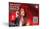 Cartela Prepay Vodafone, credit 5 Euro, cartela sim cu număr