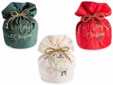 Cumpara ieftin Set 6 saculeti Craciun catifea multicolora &Oslash;22cmx34H