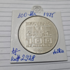 moneda austria 100 sch 1975 j.o. iarna ag
