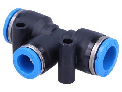 Racord Push-In T 0.95-6bar PBT foto