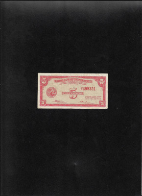 Rar! Filipine Philippines 5 centavos 1949 seria498321 foto
