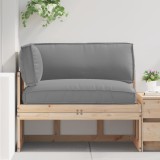 vidaXL Set de perne pentru palet 3 pcs Gri Tafeta Oxford 3329090