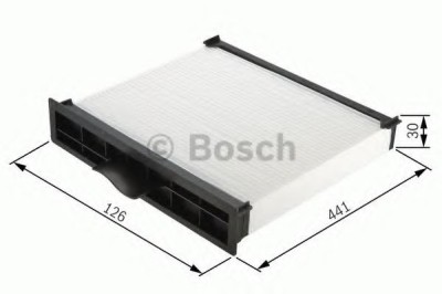 Filtru polen / aer habitaclu SAAB 9-3 (YS3D) (1998 - 2003) BOSCH 1 987 432 096 foto