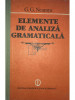 G. G. Neamțu - Elemente de analiză gramaticală (editia 1989)