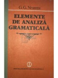 G. G. Neamtu - Elemente de analiza gramaticala (Editia: 1989)