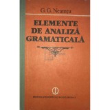 G. G. Neamțu - Elemente de analiză gramaticală (editia 1989)