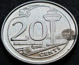 Cumpara ieftin Moneda 20 CENTI - SINGAPORE, anul 2013 *cod 758 = A.UNC