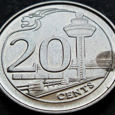 Moneda 20 CENTI - SINGAPORE, anul 2013 *cod 758 = A.UNC