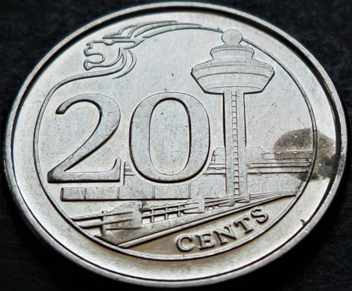 Moneda 20 CENTI - SINGAPORE, anul 2013 *cod 758 = A.UNC