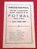 Program fotbal-editat de SOIMII SIBIU (retur camp div B 1980-1981 seria a II a)