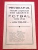 Program fotbal-editat de SOIMII SIBIU (retur camp div B 1980-1981 seria a II a)