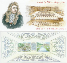 Franta 2013 - Andre Le Notre, 1613-1700, carnet souvenir foto