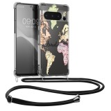 Husa Kwmobile pentru Google Pixel 8 Pro, Multicolor, Silicon, KWM0000208S004C, Textil, Carcasa