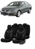 Cumpara ieftin Set huse scaune SAPPHIRE compatibile VW Passat B6 (2005-2010)Piele+Textil (GRI), Umbrella