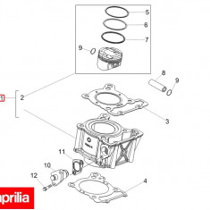 Set motor original Aprilia RS4 125 Euro 3 (11-16) 4T LC 125cc