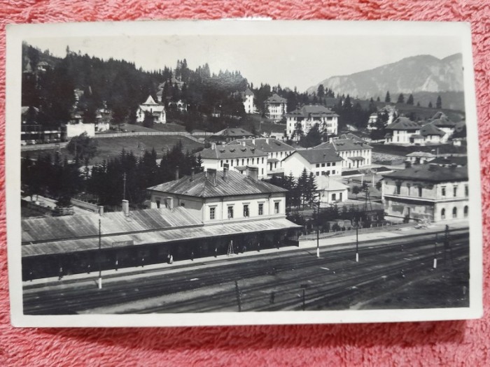 Carte postala, Gara din Predeal 1935