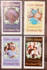 Calve Island regina Elisabeta serie 4v.mnh foto