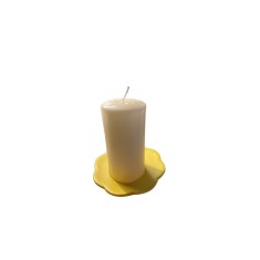 Suport lumanare ceramica, farfurie