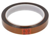 Bandă electroizolantă 3M 15mm x 33m, grosime 0,076mm, silicon 55%