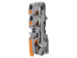 Conector de &Icirc;mbinare Șine Push-In Gri 3 Borne 0.5-16mm&sup2;