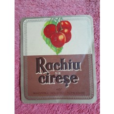 Eticheta Rachiu de cirese, perioada comunista