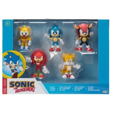 Sonic the Hedgehog set 5 figurine 6cm foto